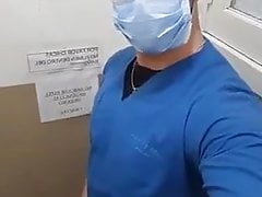 Cock waving with mask