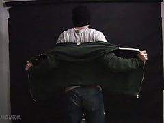 Sexy redhead blows his load