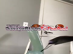 Huge dildo deep ass fucking  angle 4of7