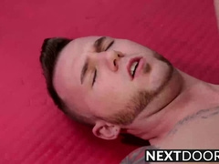 Chris takes Jaxtons hard pounding like a good bottom slut