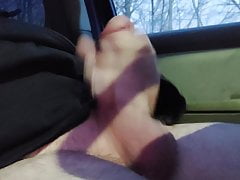 Wanking in the Front Seat