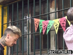 Latino twink pounded his inked boyfriend in hardcore barebacking