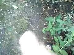 Outside wank