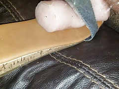 Pocket pussy shoe fuck