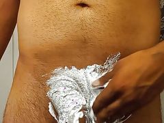Shave before shower