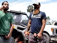 2 daddies smoking & pissing looking for 2 sons
