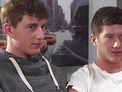 Hot twinks anal rimming with cum in ass