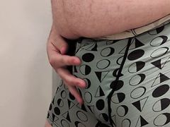 Teasing bear cub cock and asshole