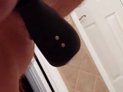 Stroking with butt plug