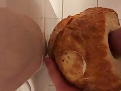 Fucking bread with cum 2