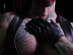 Father Demon jacking his fat man rod for his tiny satans. (Troy Daniels Halloween Exclusive)