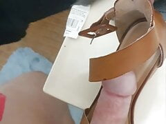 Fucking some brown wedges and cumming on my demonias