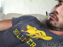 Cute straight Latino doggystyle barebacked for some money