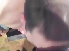 Guy sucks his buddy for cum then shoots his load
