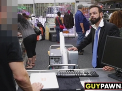 Unhappy customer given ass to fuck and a blowjob to relax