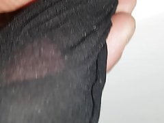 Cum in Nylon Sock