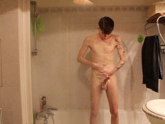 Jerome James flashing in paris and playing with himself