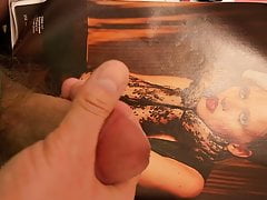 Cumming for Lara Stone and licking it up