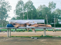 Instruct station platform having joy with bone want spunk