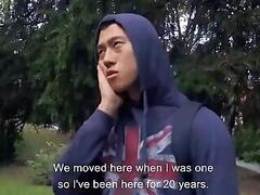 Czech & Asian Guy Public Sex