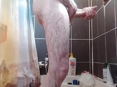Shower and quick handjob