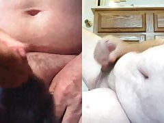Uncut cum on Skype