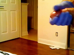 All alone and horny as always. Short fun with long cock