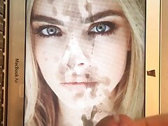 Cara Delevingne Facial Cum Tribute