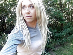 Crossdresser walk about