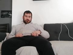 I Jerk My Big Dick on the Couch