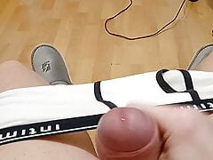 Guy fingering big dick  #8