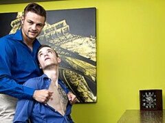 Scott Finn and Charlie Pattinson fucking in the office