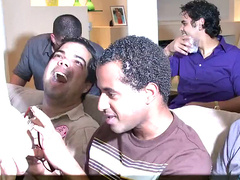 Real Gays Enjoy a Public Cocksucking Adventure At a Strip Party