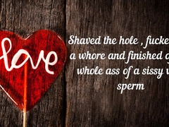 Shaved The Hole And Fucked The Sissy Whore To Thick Sperm!