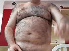 Jerking off while drinking a beer