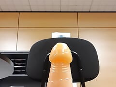 Anal with the big headed  60-70 mm butt plug.  session 063. 20220819