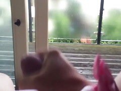 Tranny wanks over panties. Part 1 no cum