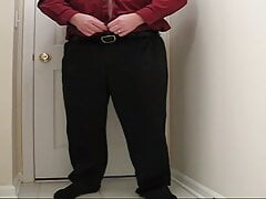 Chubby Guy Strips Down After a Long Day at Work