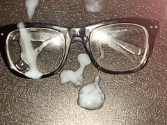 Protein shoot on eyeglasses.