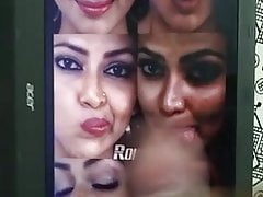 Amala Paul Cocking Tribute on Lip and Tongue