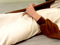 platinum-blonde teen dude masturbate in flying squirrel costume