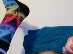 PupplySlutBoy gaping his Asshole with big dildo&in CrewSocks