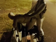 Sex On A Bench At A Parking Lot