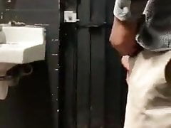 College students in the bathroom