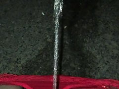 A very wet night out in red & black