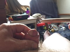 More large wooden spoon in foreskin