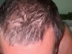 Sub cock loving husband taking orders and gagging on my cock