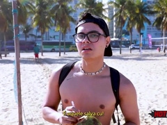 Fuckin' the bastard I faced at the beach!