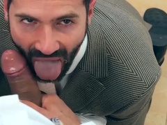 Office fuck with Latino men who enjoy rimming and more