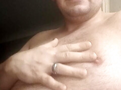 My chest out
